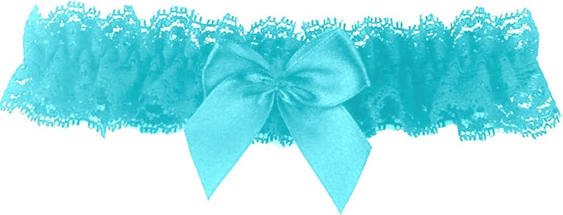 Ealafee Blue Garters for Bride Wedding Garter Set for Bride Bridal Garter Leg Thigh Blue - Image 1